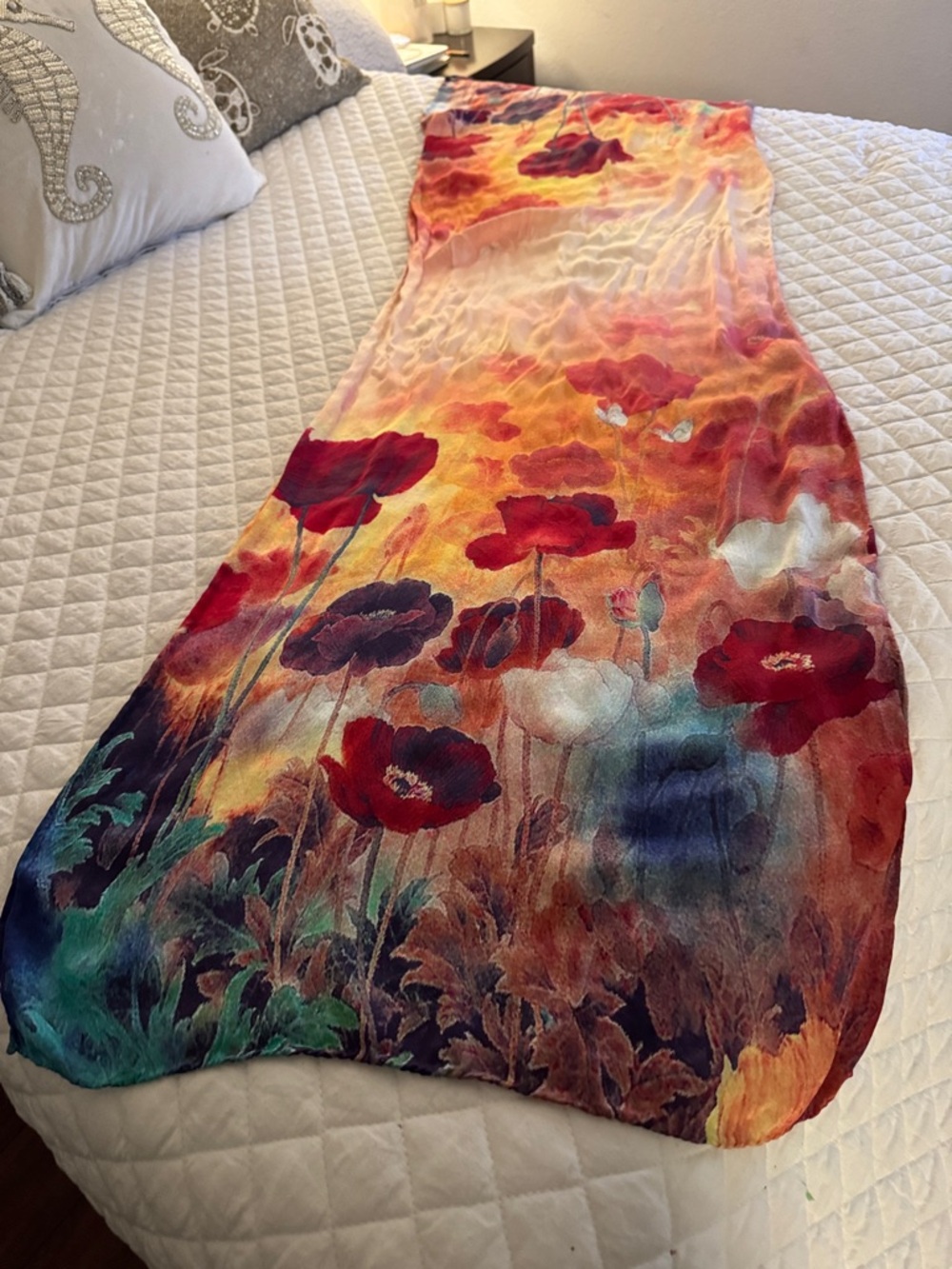 Only Bold Poppy Throw in Red, Orange, Yellow, Green, Blue